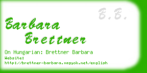 barbara brettner business card